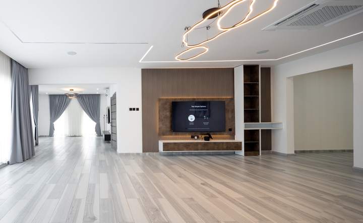 Open-plan living area