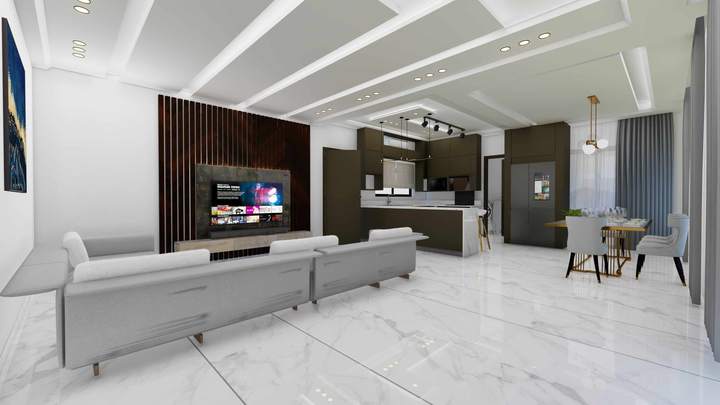 Open-plan living room
